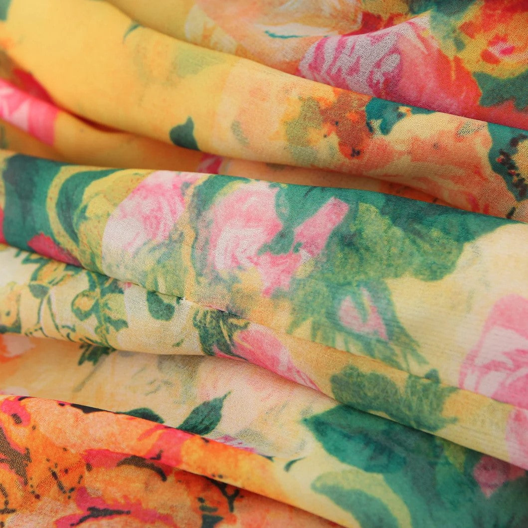 Felicity - Vestido camisola fluido con estampado floral acuarela