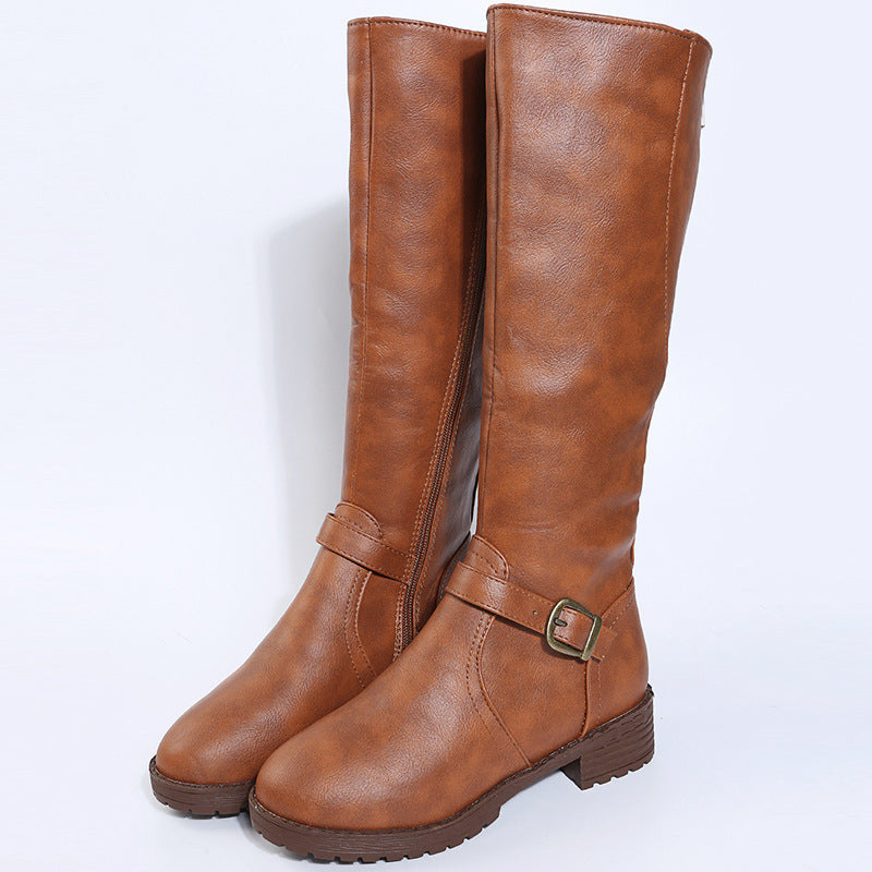 Botas altas de invierno con hebilla ecuestre - Eryne