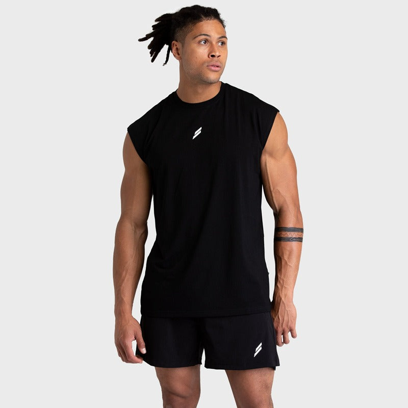 Camiseta sin mangas hombre algodón transpirable estilo deportivo - Thiago