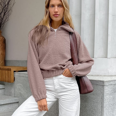 Chaqueta para mujer de textura afelpada - Ervaya