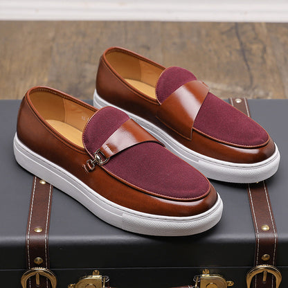 Zapatillas casual de piel para hombre - Jonas
