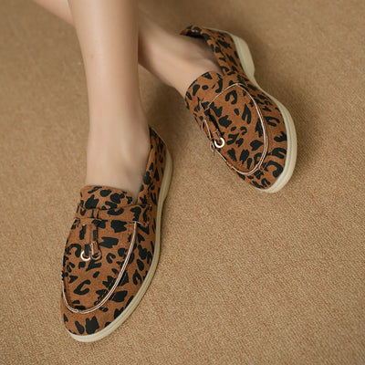Mocasines con estampado de leopardo - Aurora