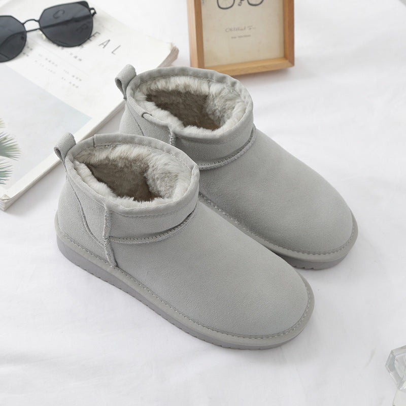 Botines de invierno para mujer en ante con forro interior - Sophia