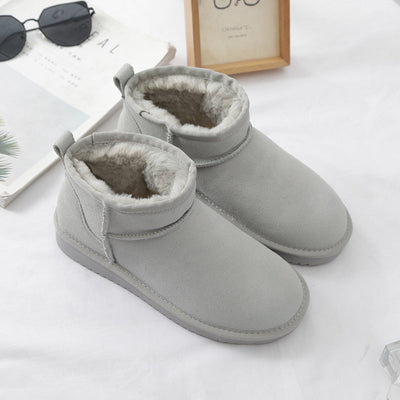 Botines de invierno para mujer en ante con forro interior - Sophia