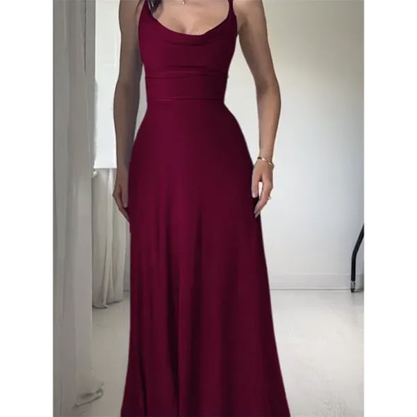Anby - Elegante maxi vestido drapeado