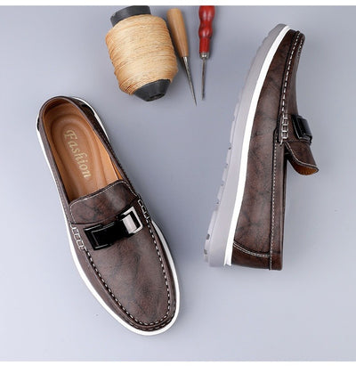 Mocasines hombre elegantes cuero marrón estilo británico - Weston