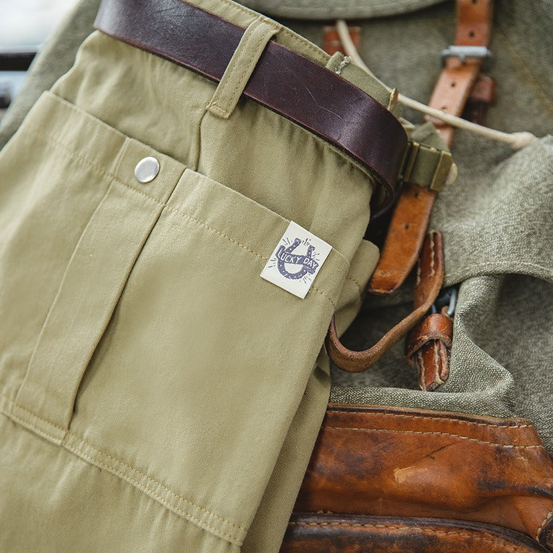 Pantalones cortos hombre algodón bolsillos cargo - Damián