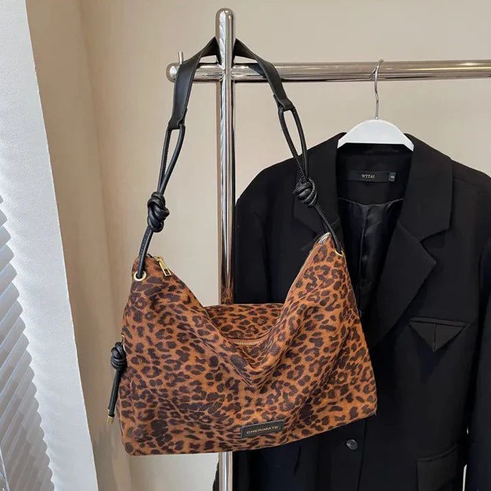 Bolso bandolera de mujer con estampado leopardo - Adria