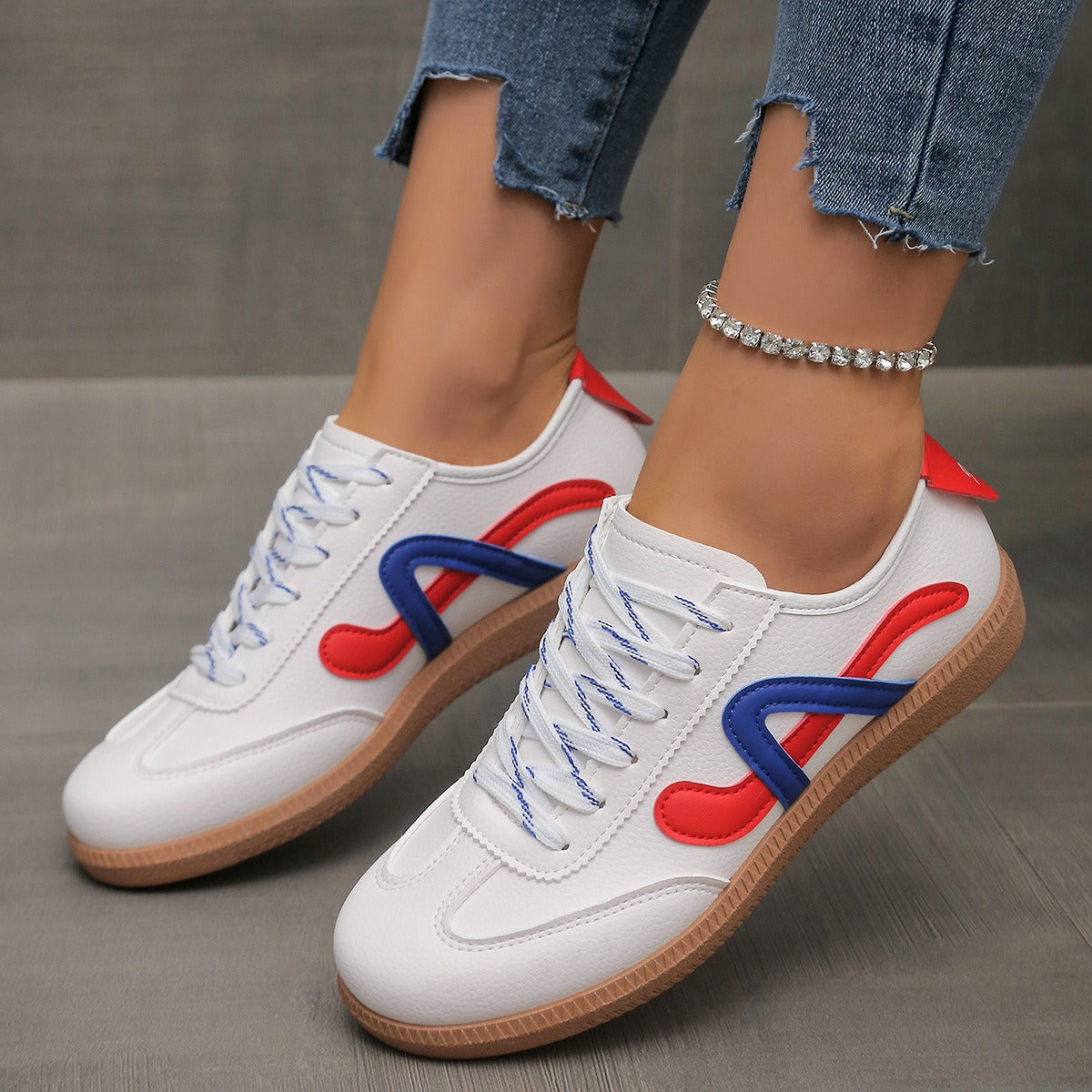 Zapatillas deportivas mujer estilo retro training plano - Daniela