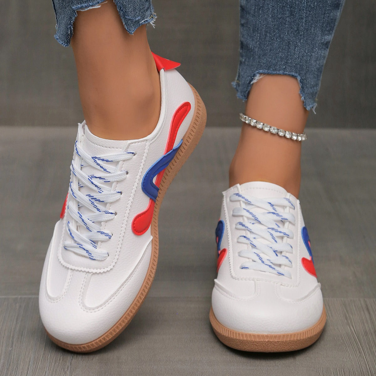 Zapatillas deportivas mujer estilo retro training plano - Daniela