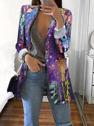 Monita - Colorido traje de ocio de estilo americano