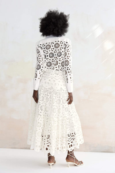 Conjunto de encaje bordado Elza