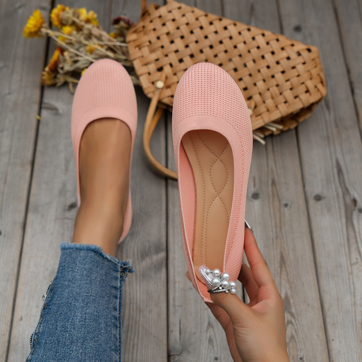 Zapatillas para mujer punto flexible con estilo casual - Renata