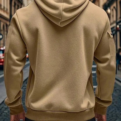 Sudadera hombre con capucha y bolsillos - Cesar