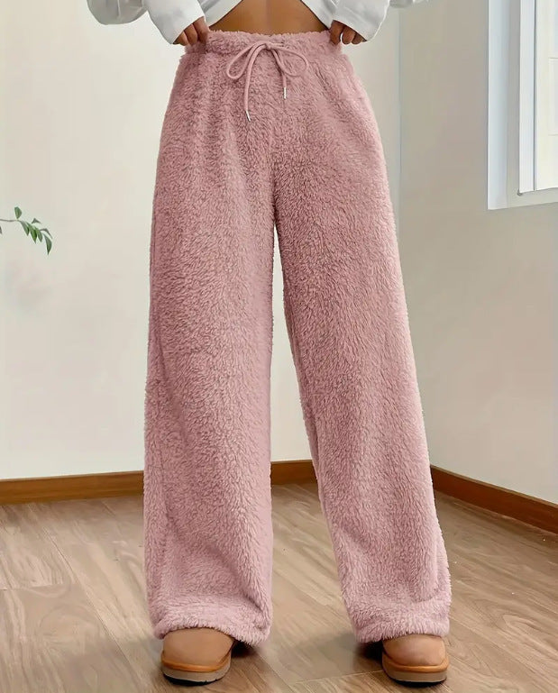 Pantalones para mujer de textura afelpada - Avenne