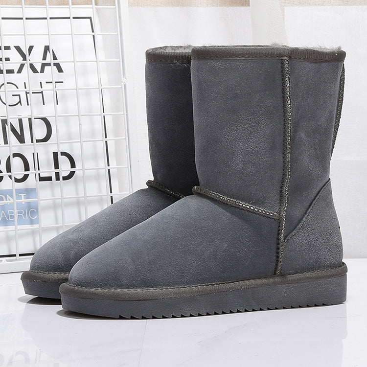 Botas de invierno para mujer en ante con forro interior calido - Thalia