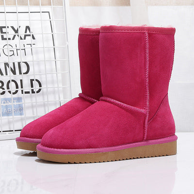 Botas de invierno para mujer en ante con forro interior calido - Thalia