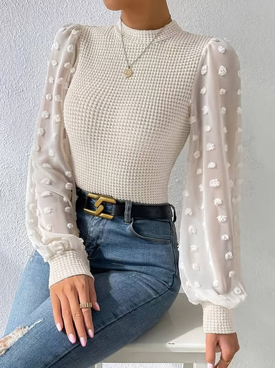 Mila crochet blouse ladies - Elegante y sofisticada
