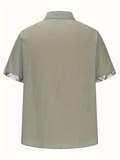 Michael - Elegante camisa tradicional con estampado gráfico a cuadros