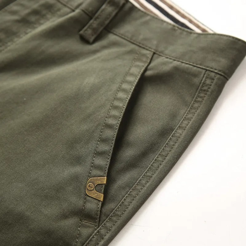 Pantalón cargo para hombre de algodón resistente estilo recto - Bruno