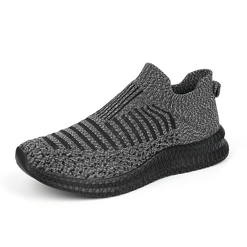Zapatillas deportivas hombre tejido antideslizante azul grafito moderno - Dorian