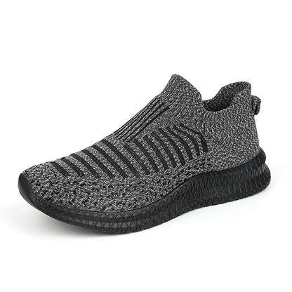 Zapatillas deportivas hombre tejido antideslizante azul grafito moderno - Dorian