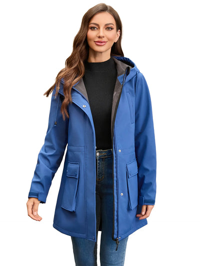 Chaqueta softshell impermeable con capucha para mujer - Elina
