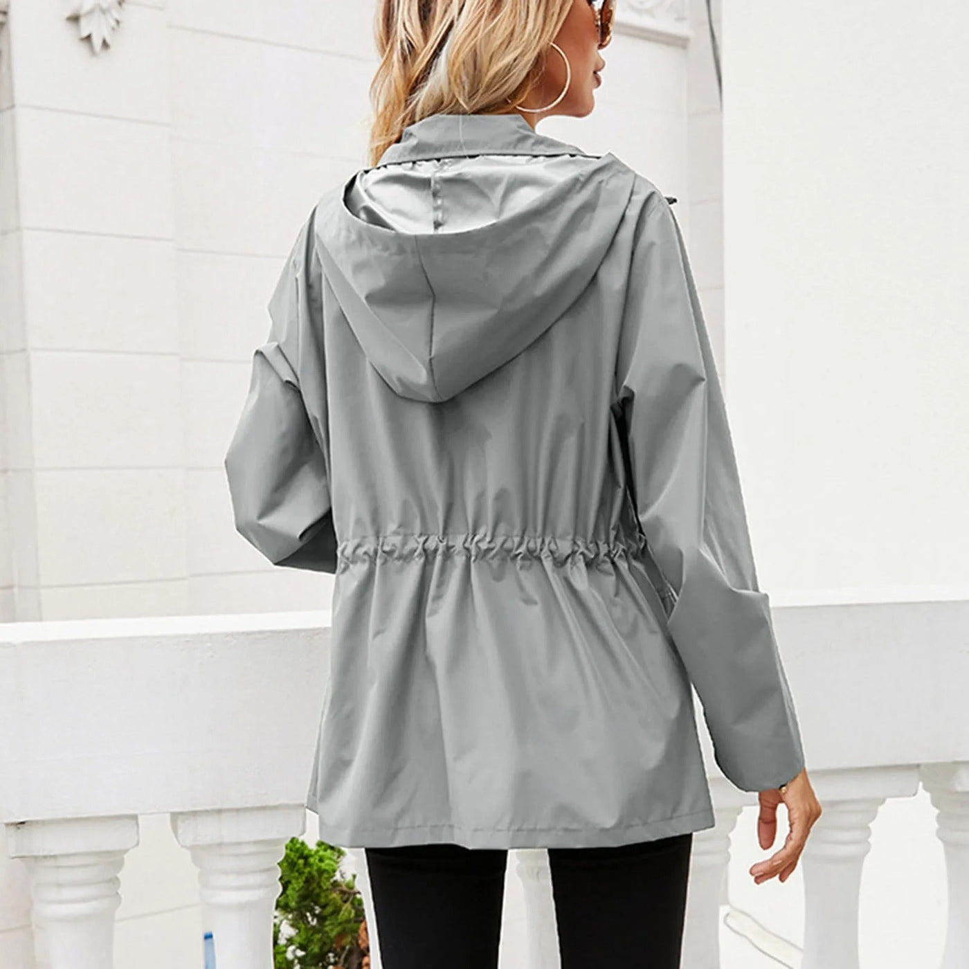 Chaqueta impermeable mujer corte moderno - Tess