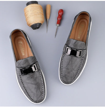 Mocasines hombre elegantes cuero marrón estilo británico - Weston