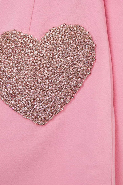 Felicia - Vestido Mini con Corazón de Diamantes