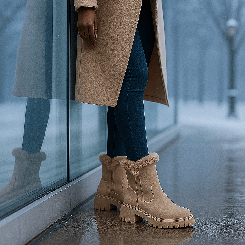 Botas para mujer efecto gamuza - Serelinne