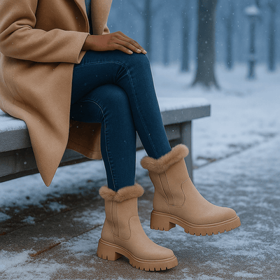 Botas para mujer efecto gamuza - Serelinne