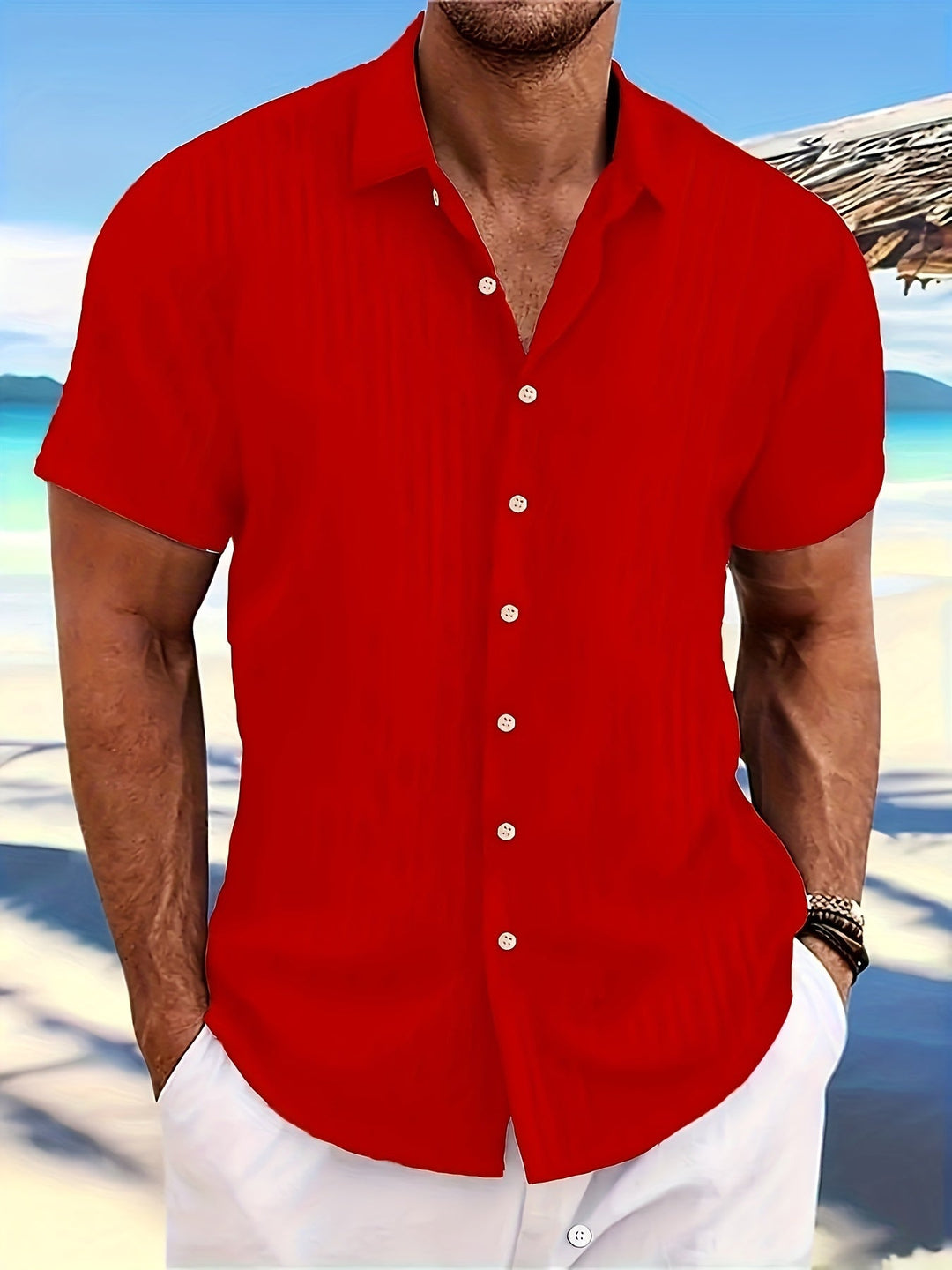 Nico - Camisa ligera de verano para hombre - Aireada y elegante para los días cálidos