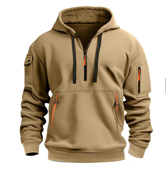 Sudadera hombre con capucha y bolsillos - Cesar