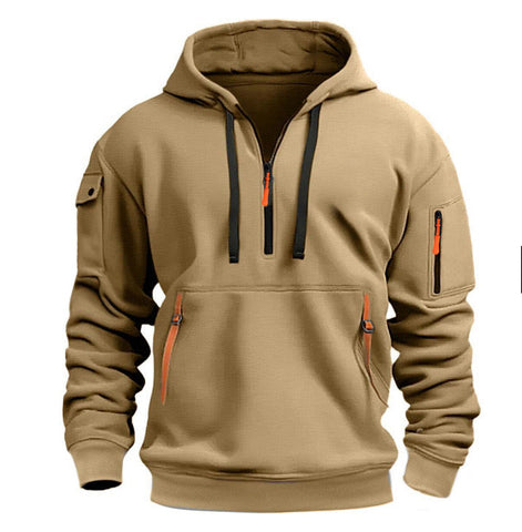 Sudadera hombre con capucha y bolsillos - Cesar