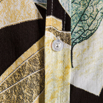 Camisa de fiesta con estampado abstracto para hombre