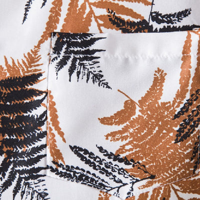 Elegante camisa de manga corta para hombre con un fresco diseño floral