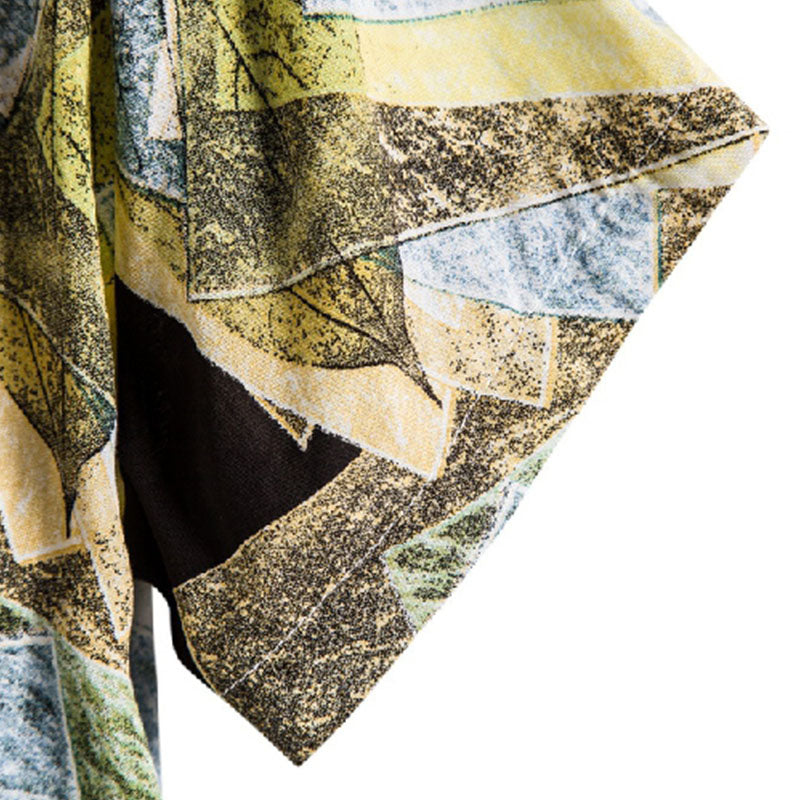 Camisa de fiesta con estampado abstracto para hombre