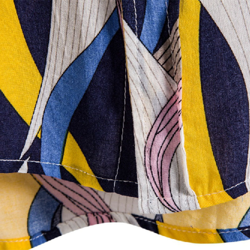 Cómoda camisa de vacaciones para hombre con diseño bohemio