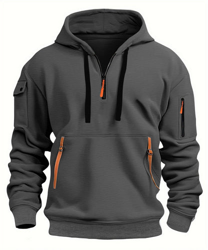 Sudadera hombre con capucha y bolsillos - Cesar
