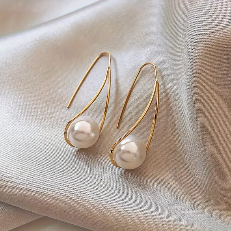 Pendientes Mujer con Perla Colgante Elegante - Celina