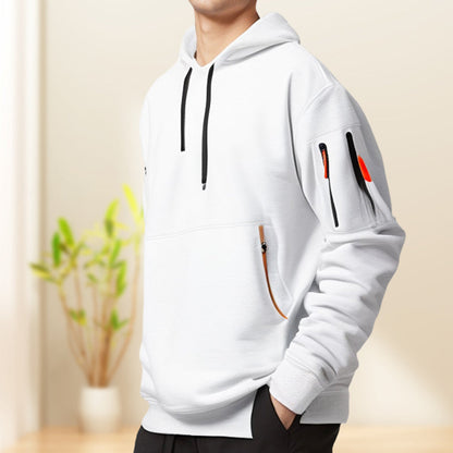 Sudadera hombre con capucha y bolsillos - Cesar