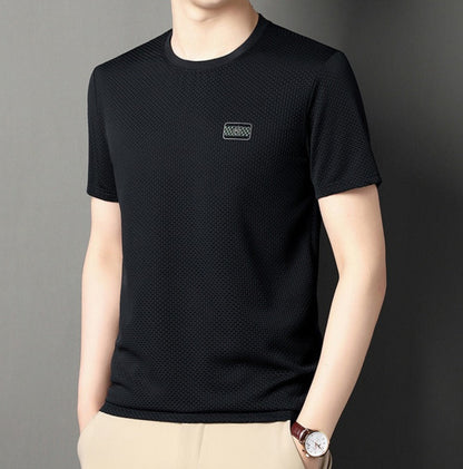 Camiseta para hombre de punto técnico cuello redondo - Enrique