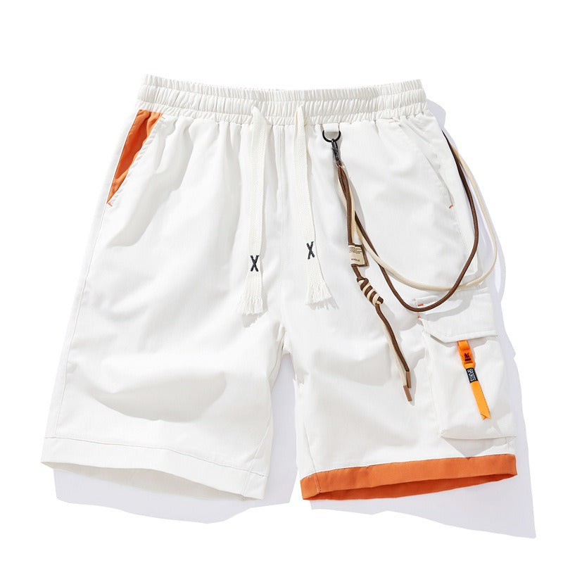 Pantalones cortos para hombre estilo deportivo con bolsillo lateral decorativo - Victor