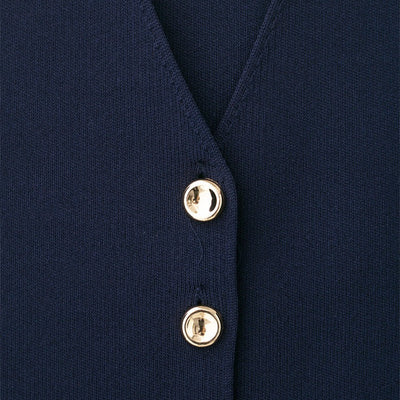 Chaleco mujer sin mangas con botones dorados estilo sastre - Saray