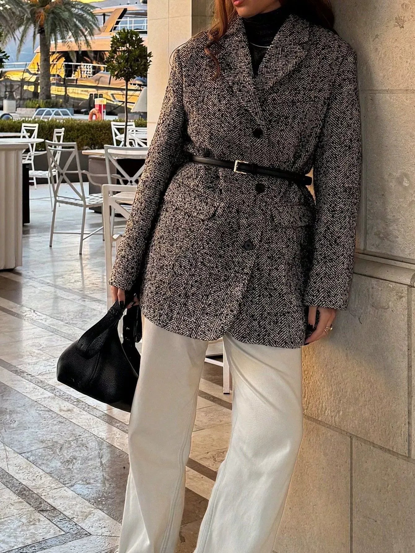 Blazer sastre de mujer con textura espigada - Helena