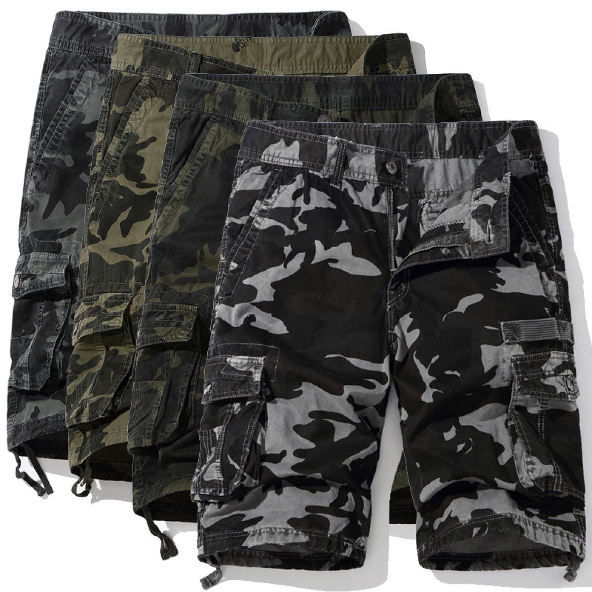 Pantalón corto cargo camuflaje para hombre - Tito