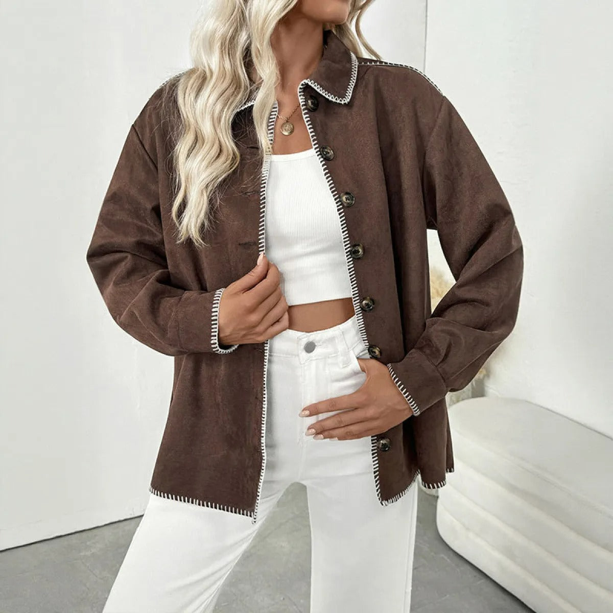 Chaqueta de ante para mujer - Liorae