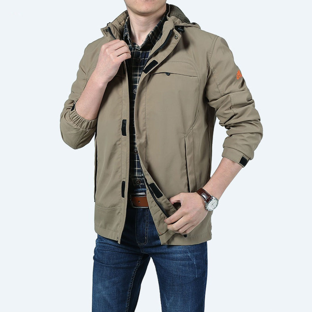 Chaqueta casual hombre impermeable con bolsillos funcionales - Bahamut