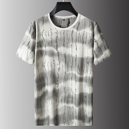 Camiseta estampada efecto desgastado para hombre - Gaspard